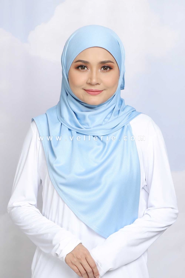 Tudung Adeela Active Tieback - Baby Blue Tudung Adeela Active Tieback - Baby Blue
